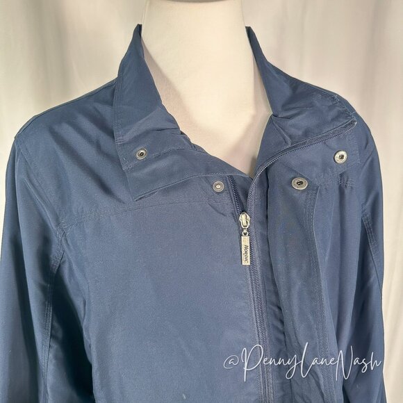 Nordic Outdoor Snap Front Rain Jacket Size M Navy - Picture 4 of 14